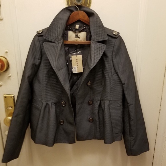 SOLD !!!!!!! Burberry London Steel Gray Jacket NWT - Picture 5 of 8